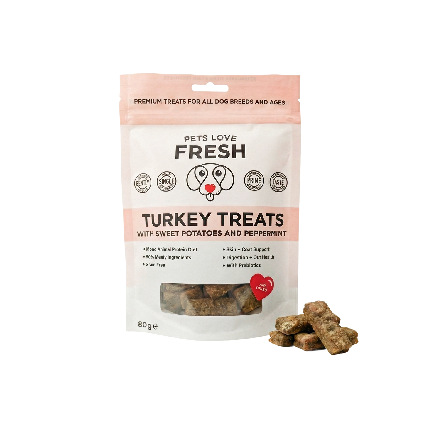 Air Dried Treats - Turkey with Sweet Potato and Peppermint
